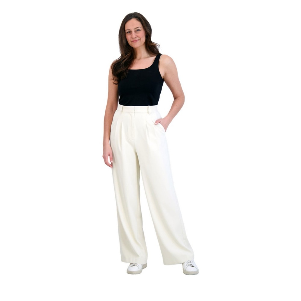 French Connection Women's Wide Leg Trouser Size Large